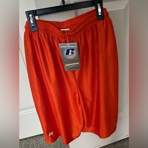 Russell Athletic Orange Men’s Basketball Shorts. Size XL. NWT.